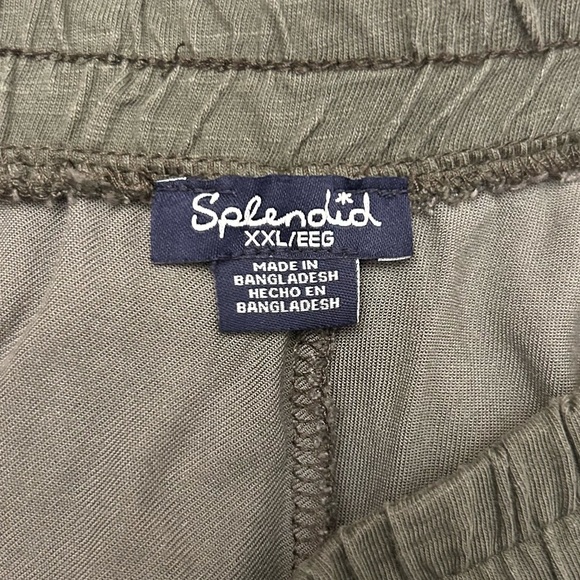 NWT SPLENDID Camo Jogger Pants military army elastic drawstring waist comfort - Picture 9 of 11